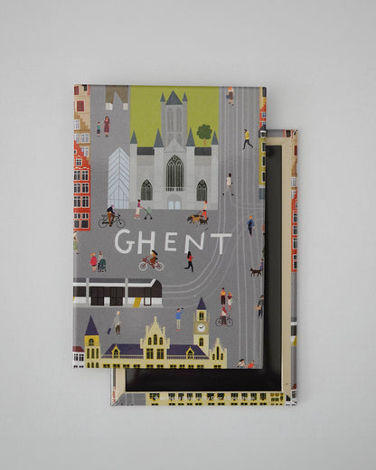 Tin plate magnet - Korenmarkt