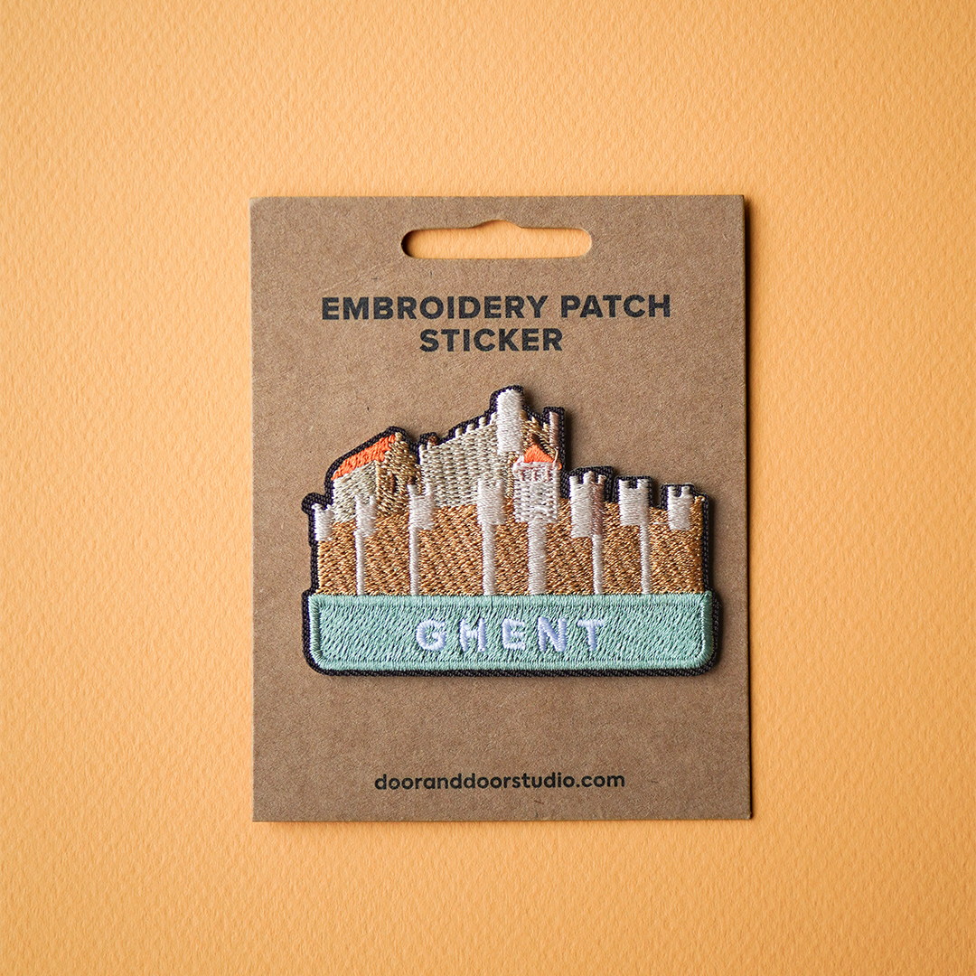 Embroidery patch sticker - Gravensteen