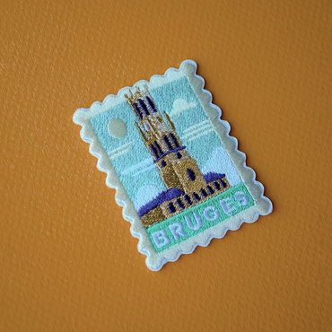 Embroidery patch sticker – Belfry Bruges stamp