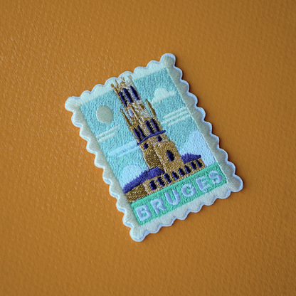 Embroidery patch sticker – Belfry Bruges stamp