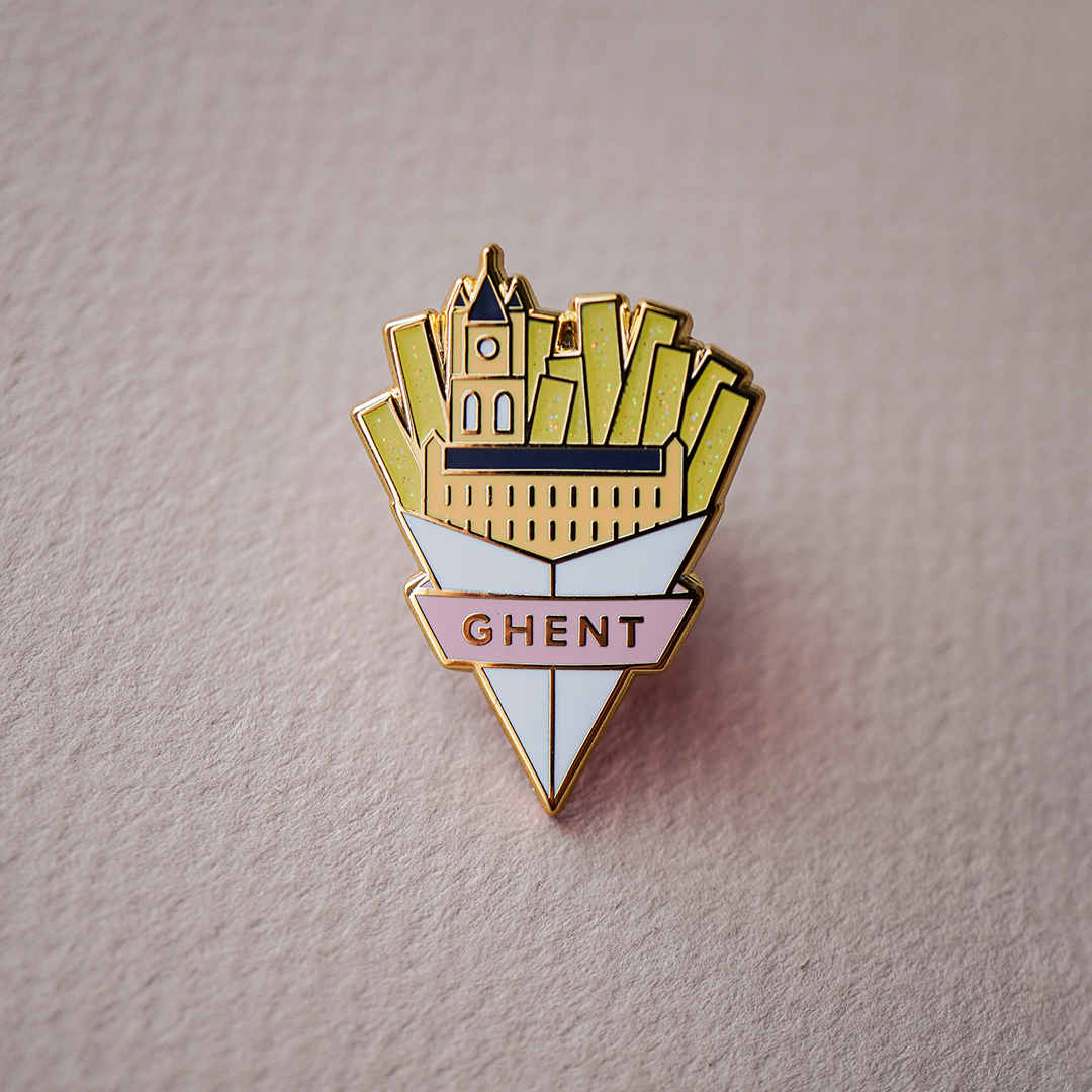 Hard Enamel Ghent Fries Pin