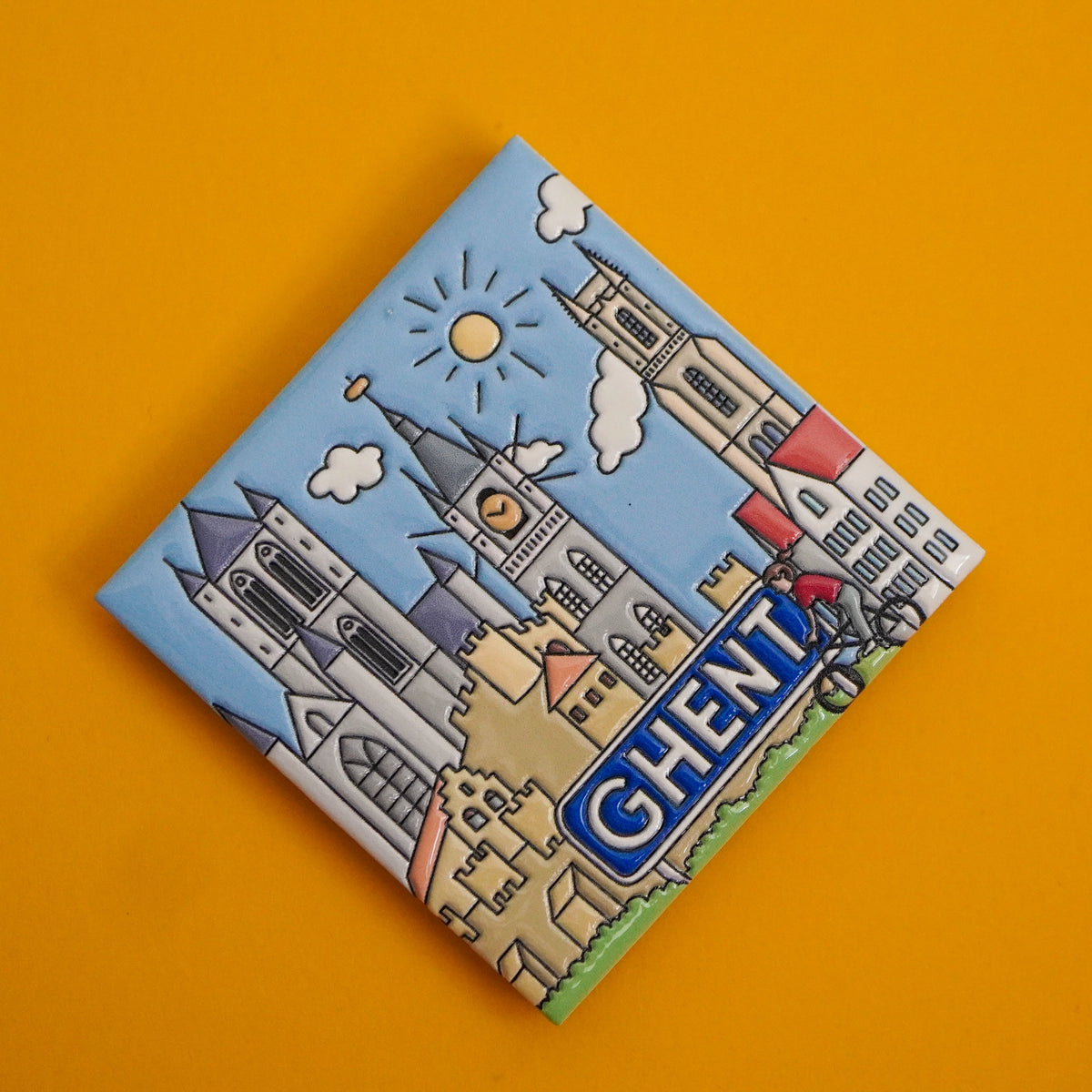 Ceramic magnet - Icons of Ghent