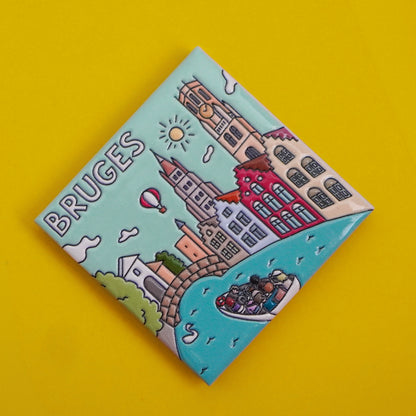 Ceramic magnet - Icons of Bruges