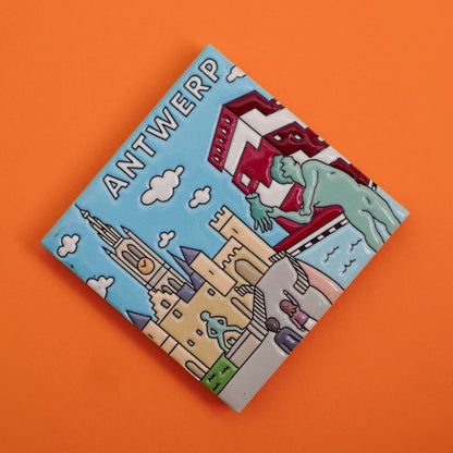 Ceramic magnet - Icons of Antwerp