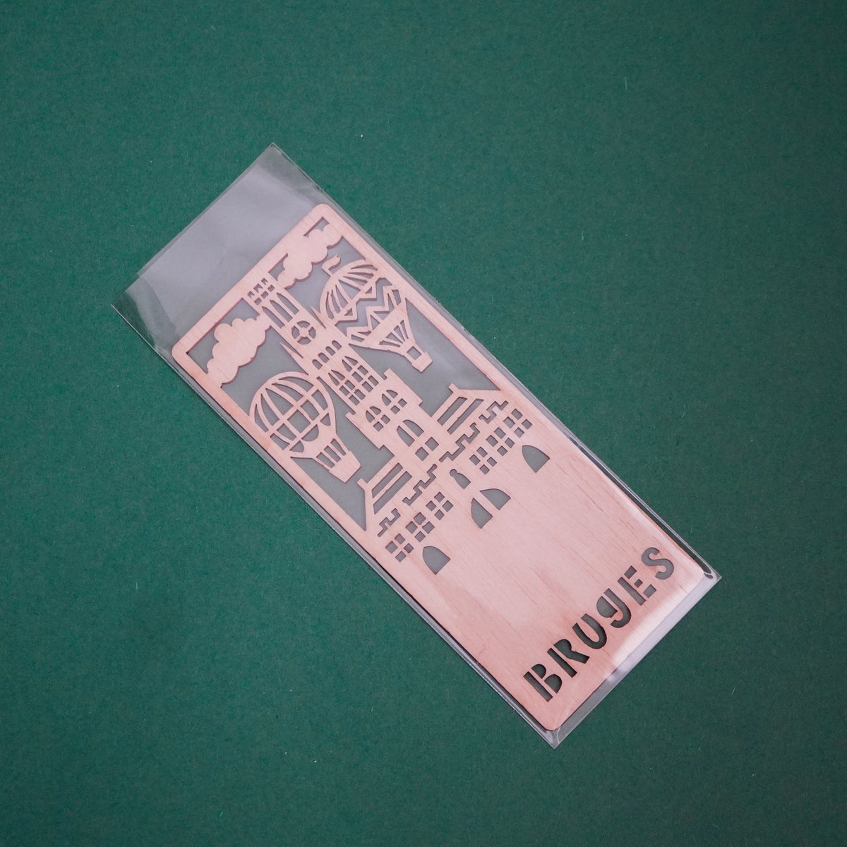 Wooden bookmark - Belfry of Bruges