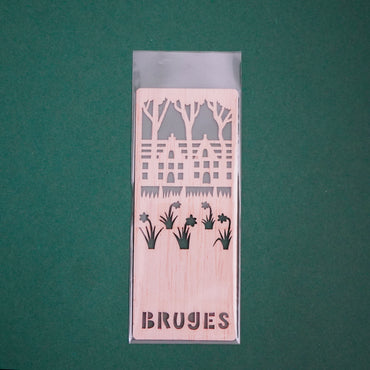 Wooden bookmark - Beguinage of Bruges