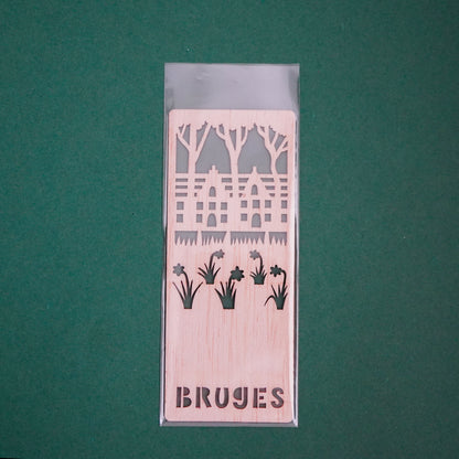 Wooden bookmark - Beguinage of Bruges