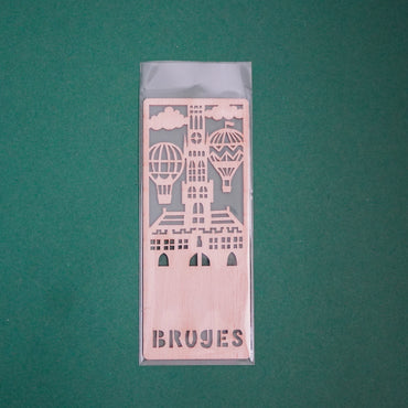 Wooden bookmark - Belfry of Bruges