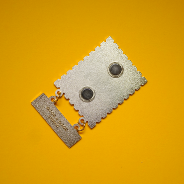 Enamel stamp magnet - Ghent