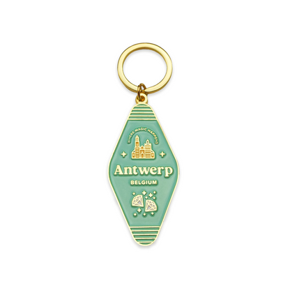 Soft enamel keychain - Antwerp