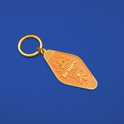 Soft enamel keychain - Bruges