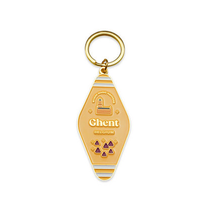 Soft enamel keychain - Ghent