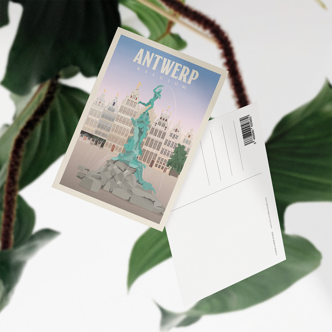 A6 Postcard – Antwerp – Brabo Fountain