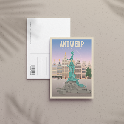 A6 Postcard – Antwerp – Brabo Fountain