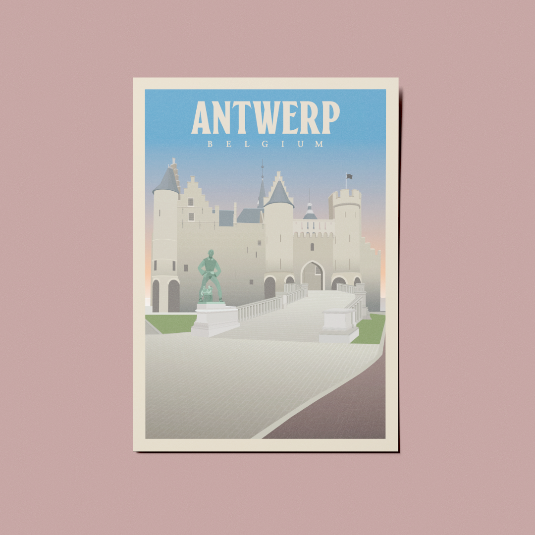 A6 Postcard – Antwerp – Het Steen