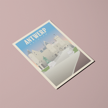 A6 Postcard – Antwerp – Het Steen