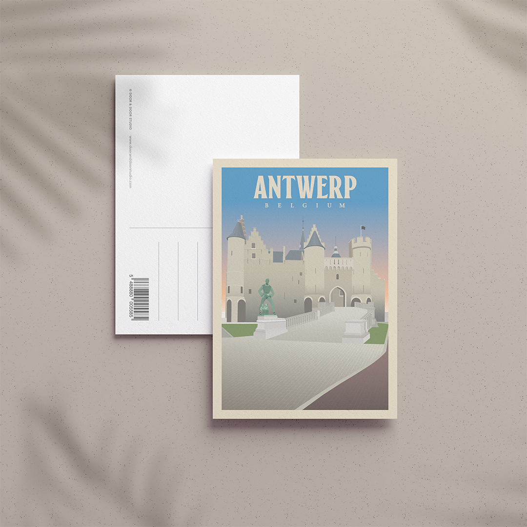 A6 Postcard – Antwerp – Het Steen