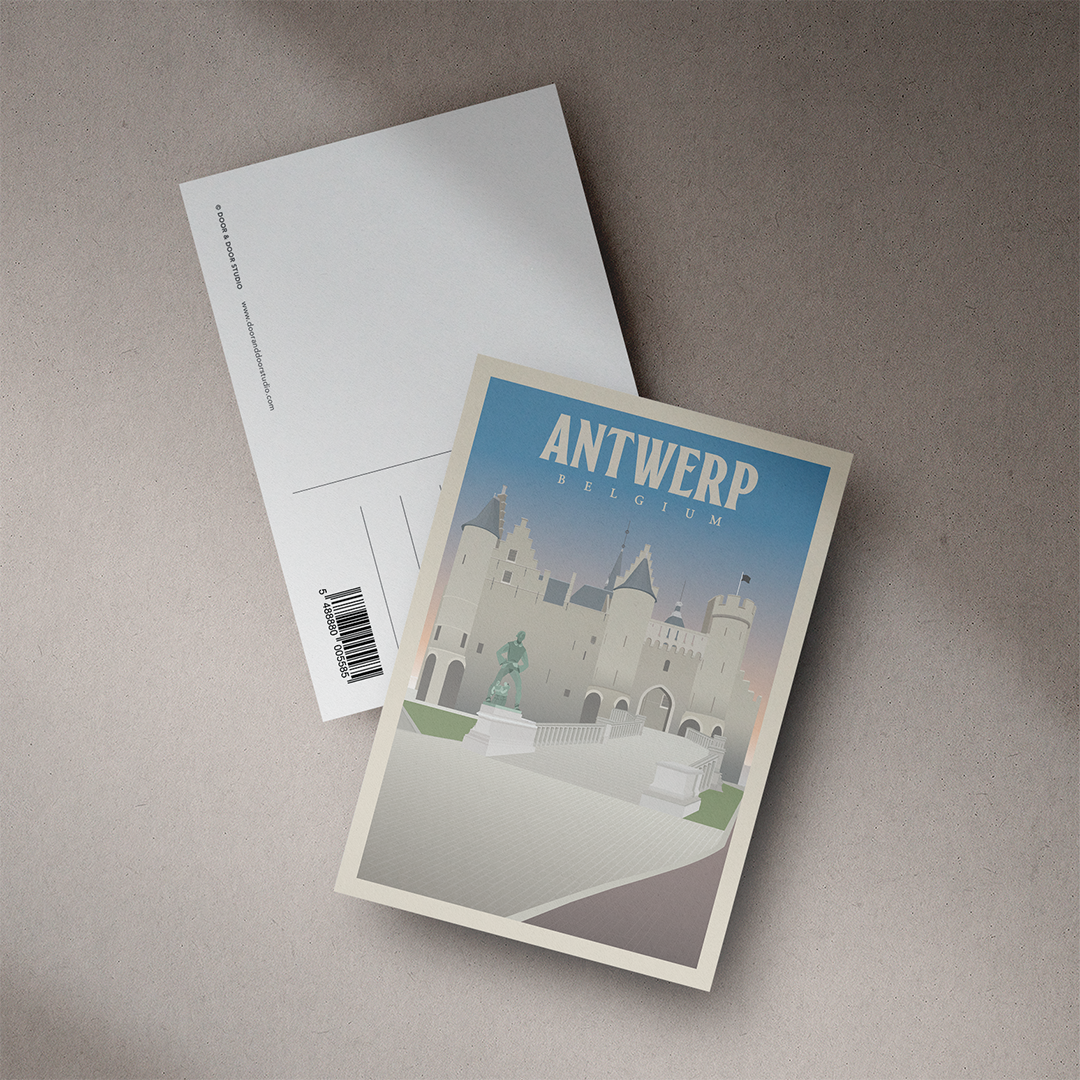 A6 Postcard – Antwerp – Het Steen