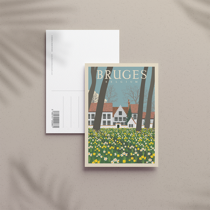 A6 Postcard – Bruges – World Heritage Beguinage