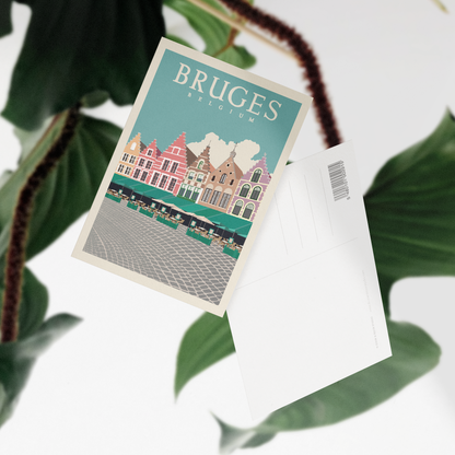 A6 Postcard – Bruges – The Markt