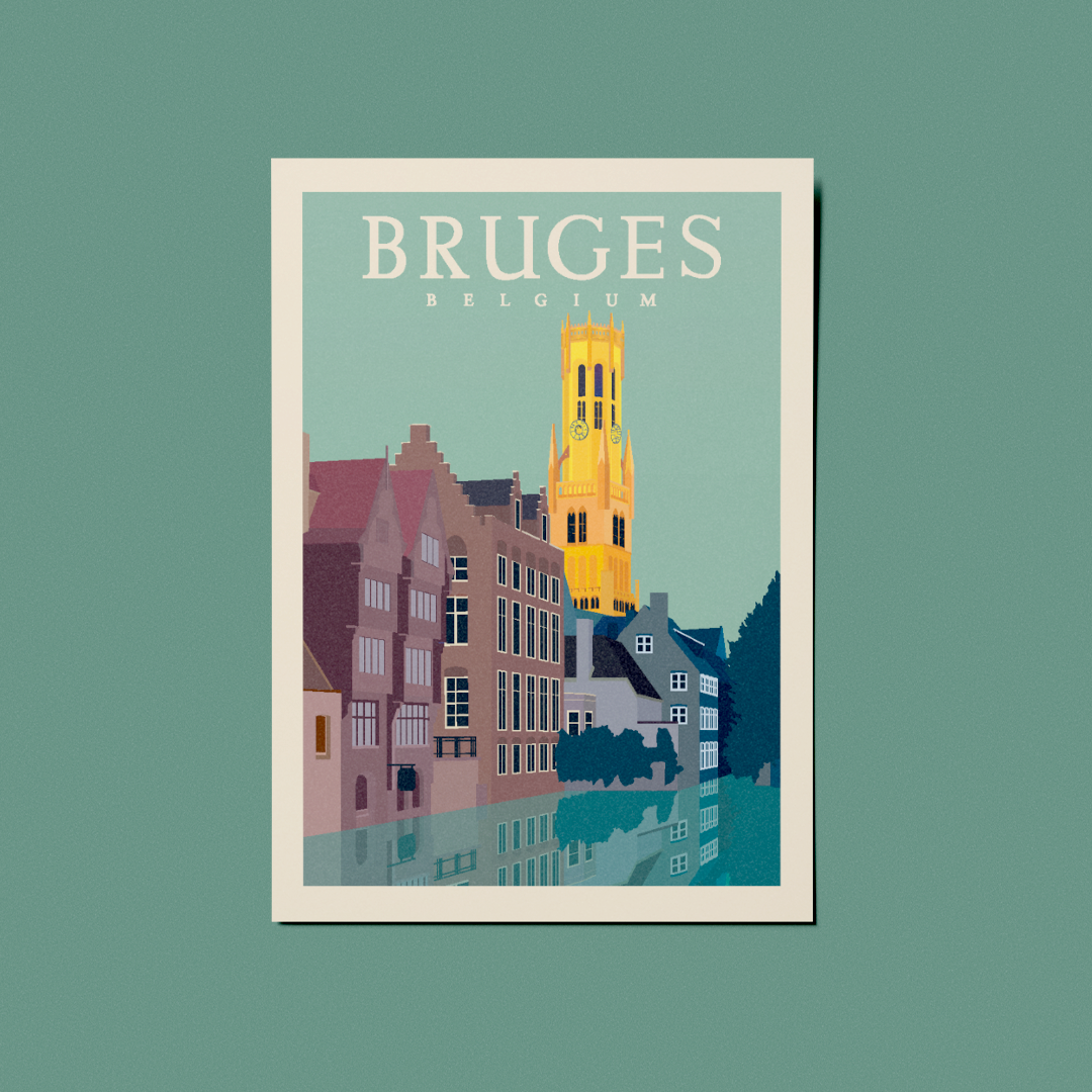 A6 Postcard – Bruges – Rozenhoedkaai