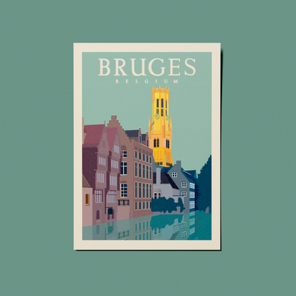 A6 Postcard – Bruges – Rozenhoedkaai