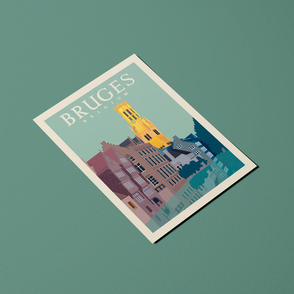 A6 Postcard – Bruges – Rozenhoedkaai