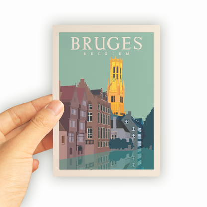 A6 Postcard – Bruges – Rozenhoedkaai