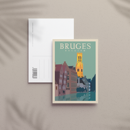 A6 Postcard – Bruges – Rozenhoedkaai