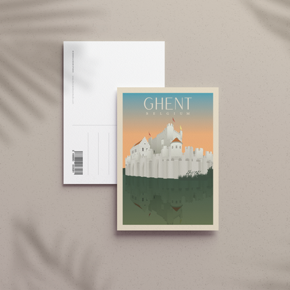 A6 Postcard – Ghent – Gravensteen Castle