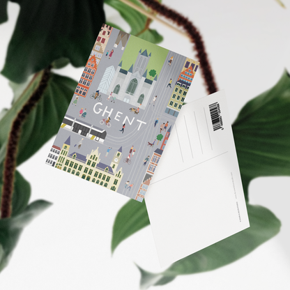 A6 Postcard – Ghent – Korenmarkt