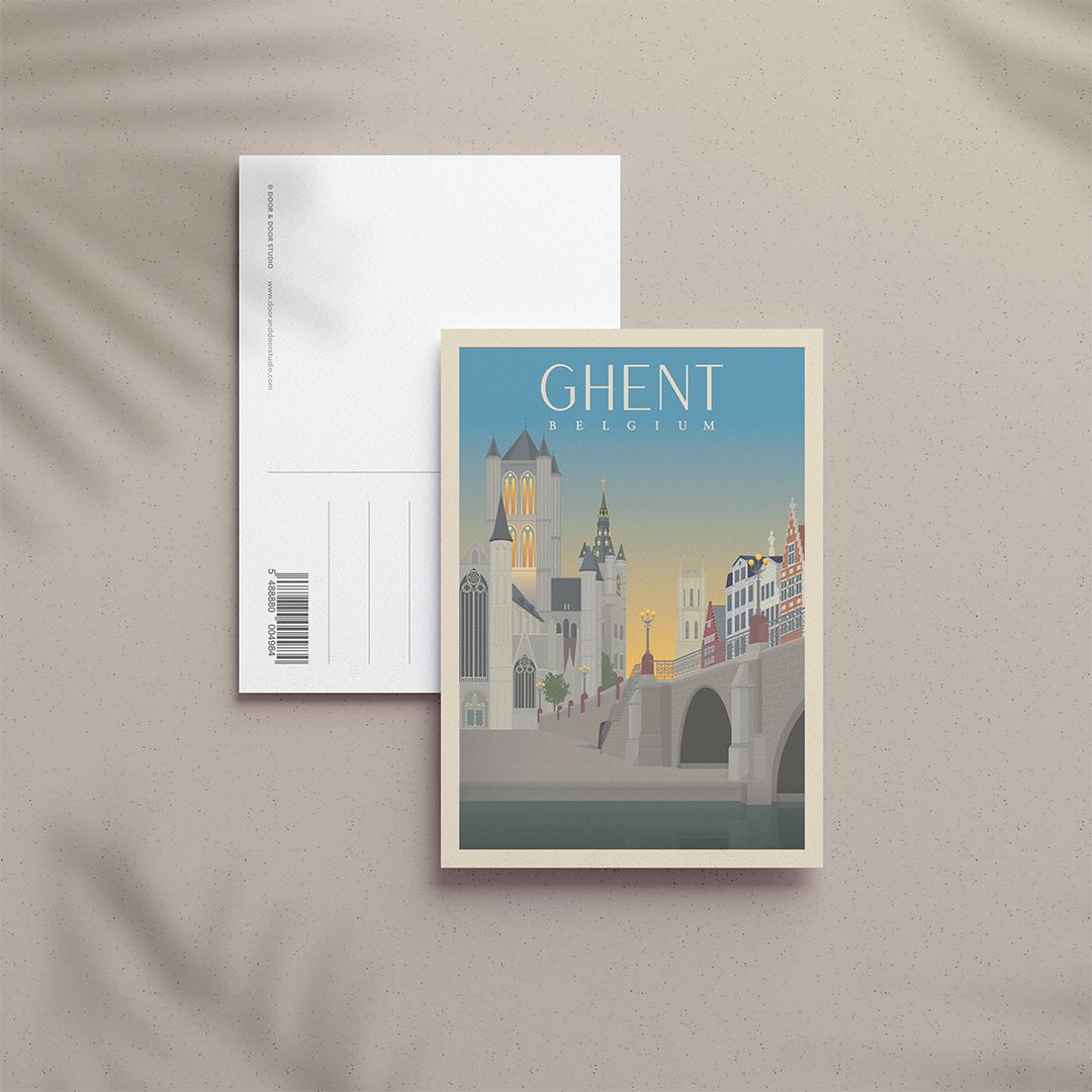 A6 Postcard – Ghent – Three Towers