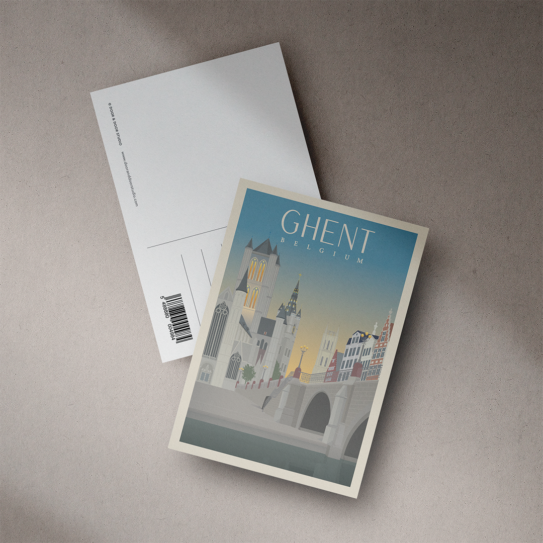 A6 Postcard – Ghent – Three Towers
