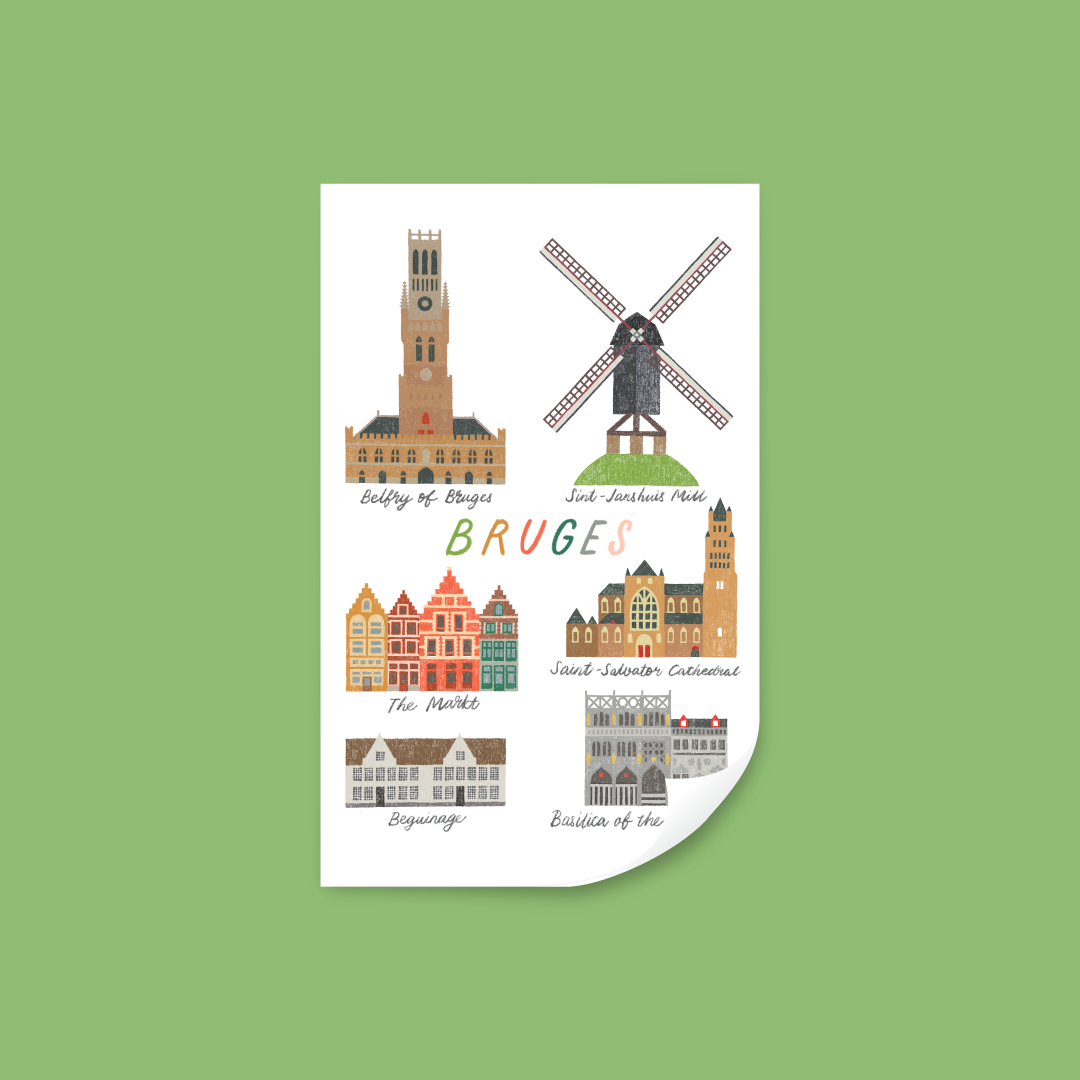 Sticker - Landmarks of Bruges