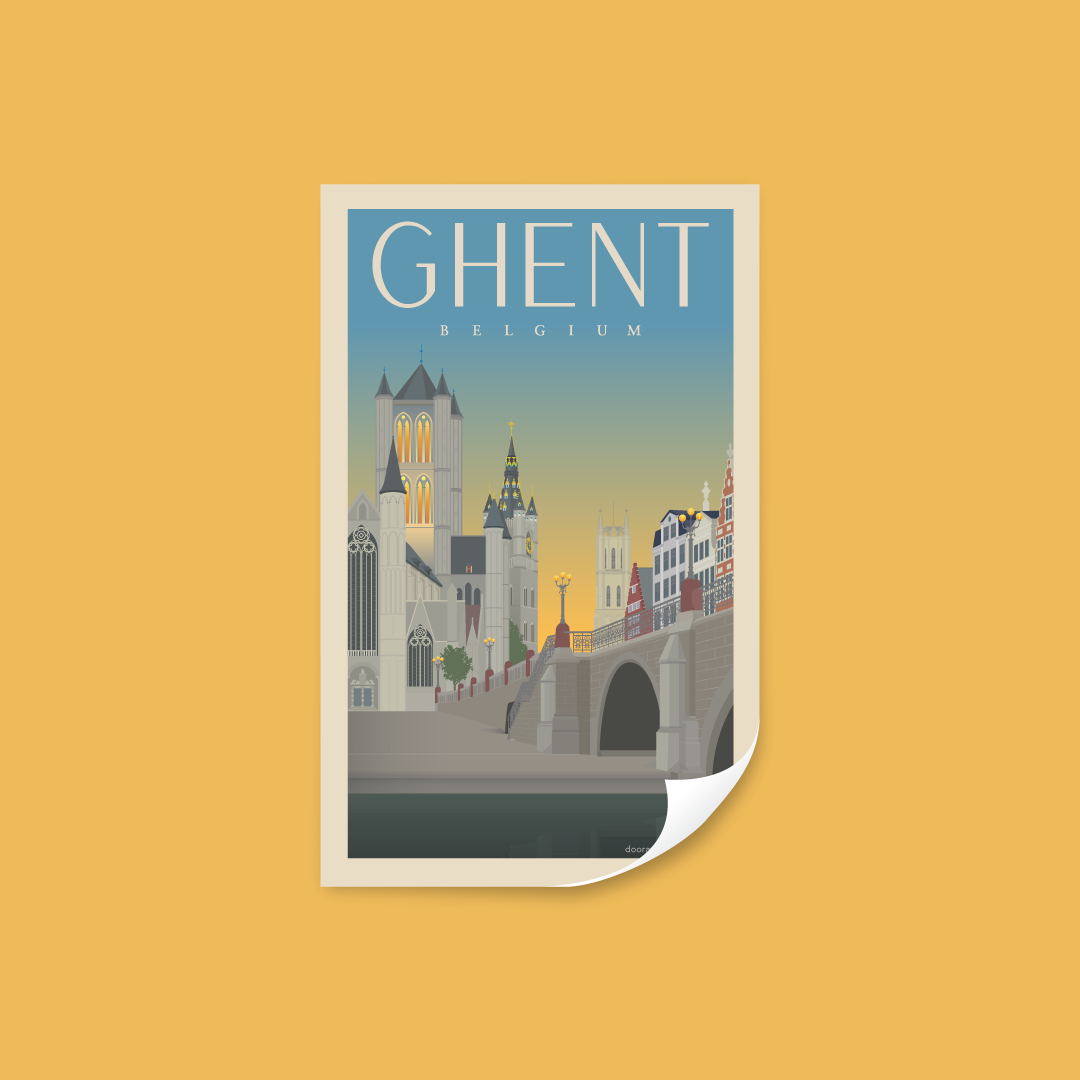 Sticker – Three towers in Ghent