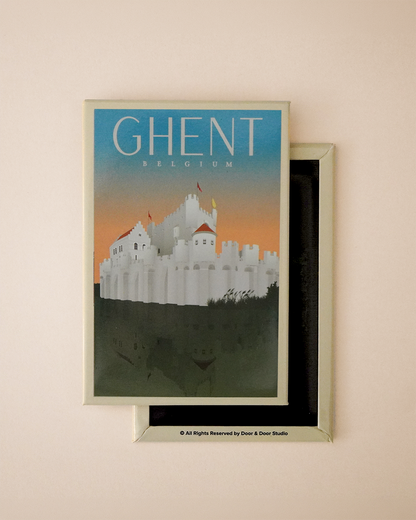 Tin plate magnet - Gravensteen